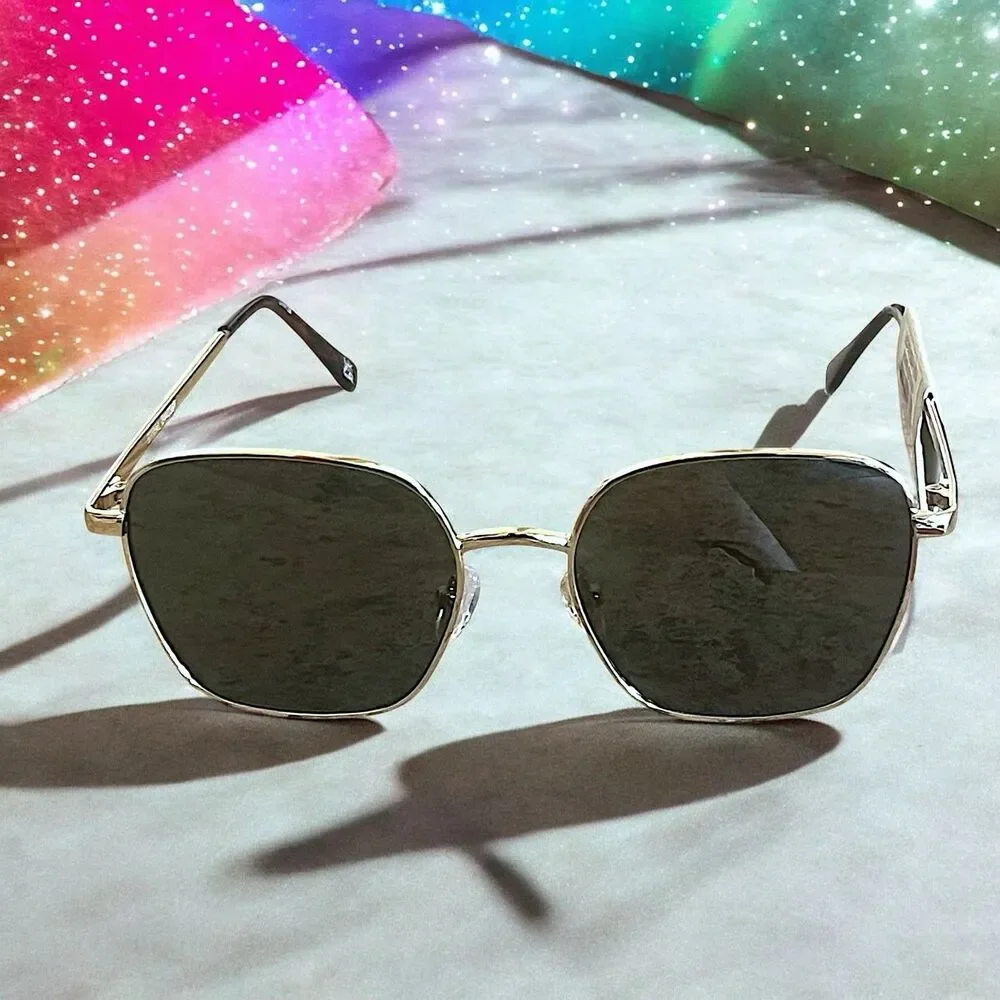AIRE Women's Spiral Sunglasses in Gold Brand New With Tags